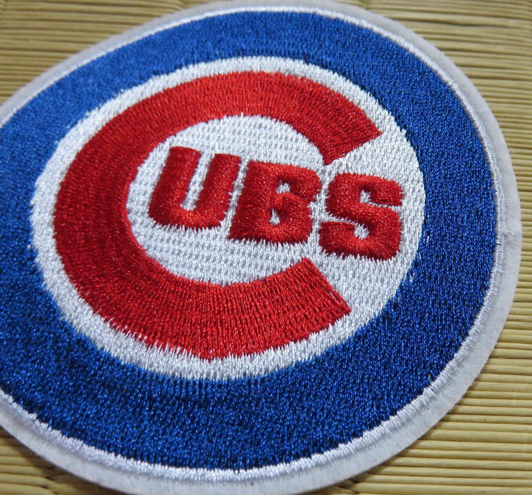 《青赤白CB円》◆激渋シカゴ・カブス Chicago Cubs ベースボール刺繍ワッペン ◆MLB　野球◎アメリカ スポーツ メジャーリーグ■ 衣服DIY