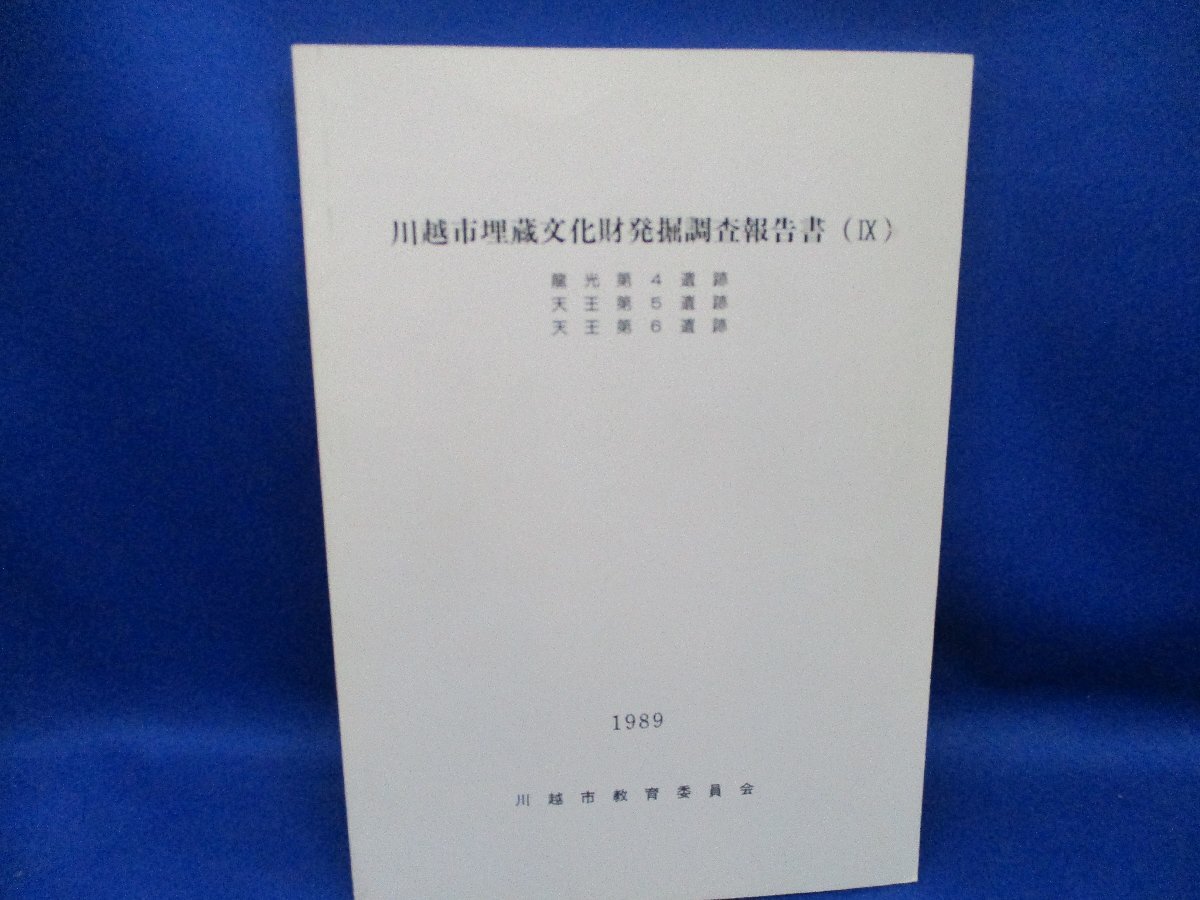 川越市埋蔵文化財発掘調査報告書9 埼玉県/1989 龍光遺跡天王遺跡 木製品　石塔婆_画像1