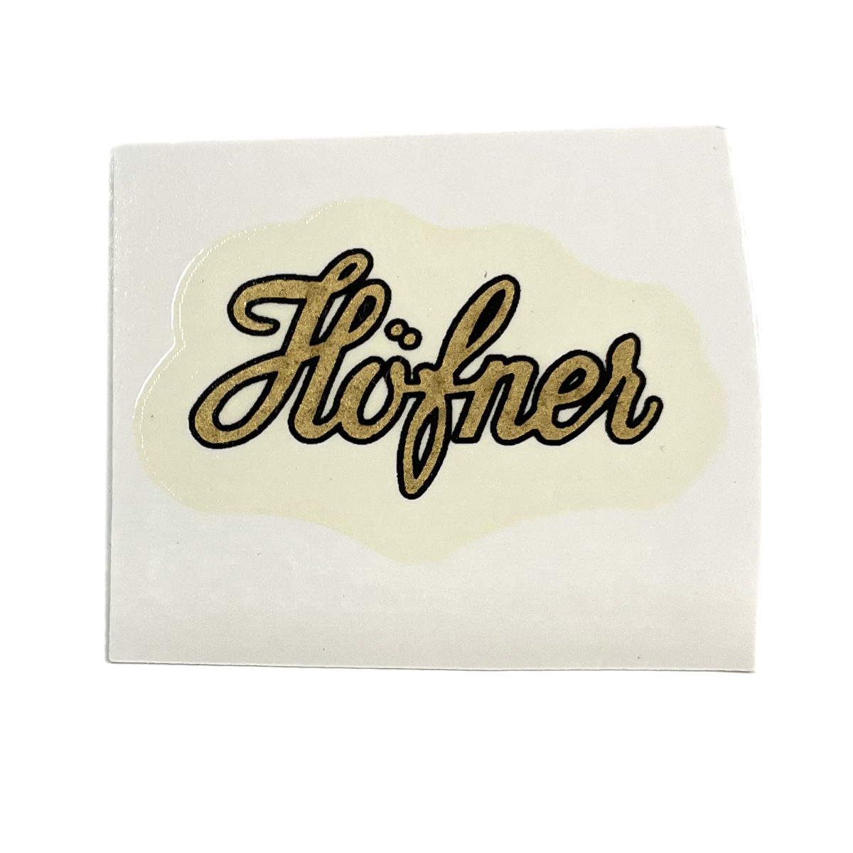 Hofner　ゴールドロゴ　水張りデカール_画像1