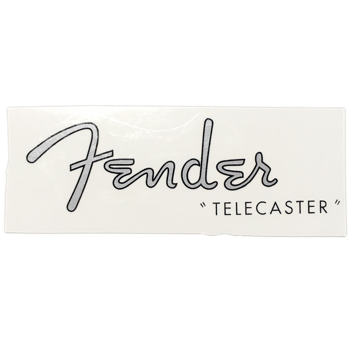 Fender Telecaster スパロゴ 修理用水貼りデカール「シルバー」_画像1