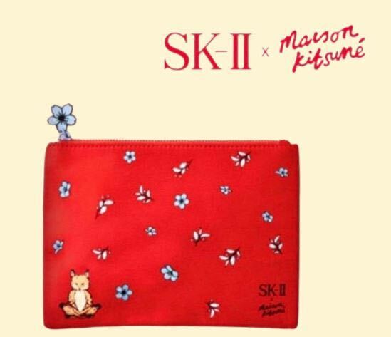* prompt decision * new goods * unopened [ mezzo n fox ] pouch / Novelty /SK-II / Flat pouch Maison Kitsune