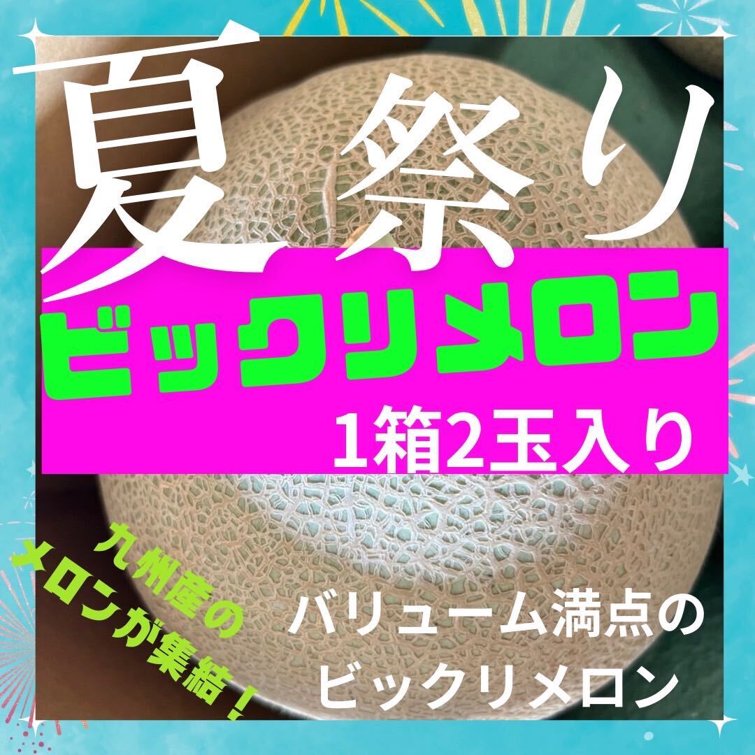 【5月の大玉フルーツ】アールスメロン　大玉2玉　《送料無料》_画像1