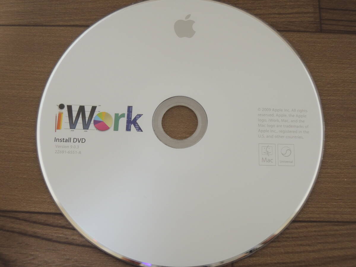 ★Apple iWork 9.0.3 インストール ディスク DVD Install Disc 中古品 