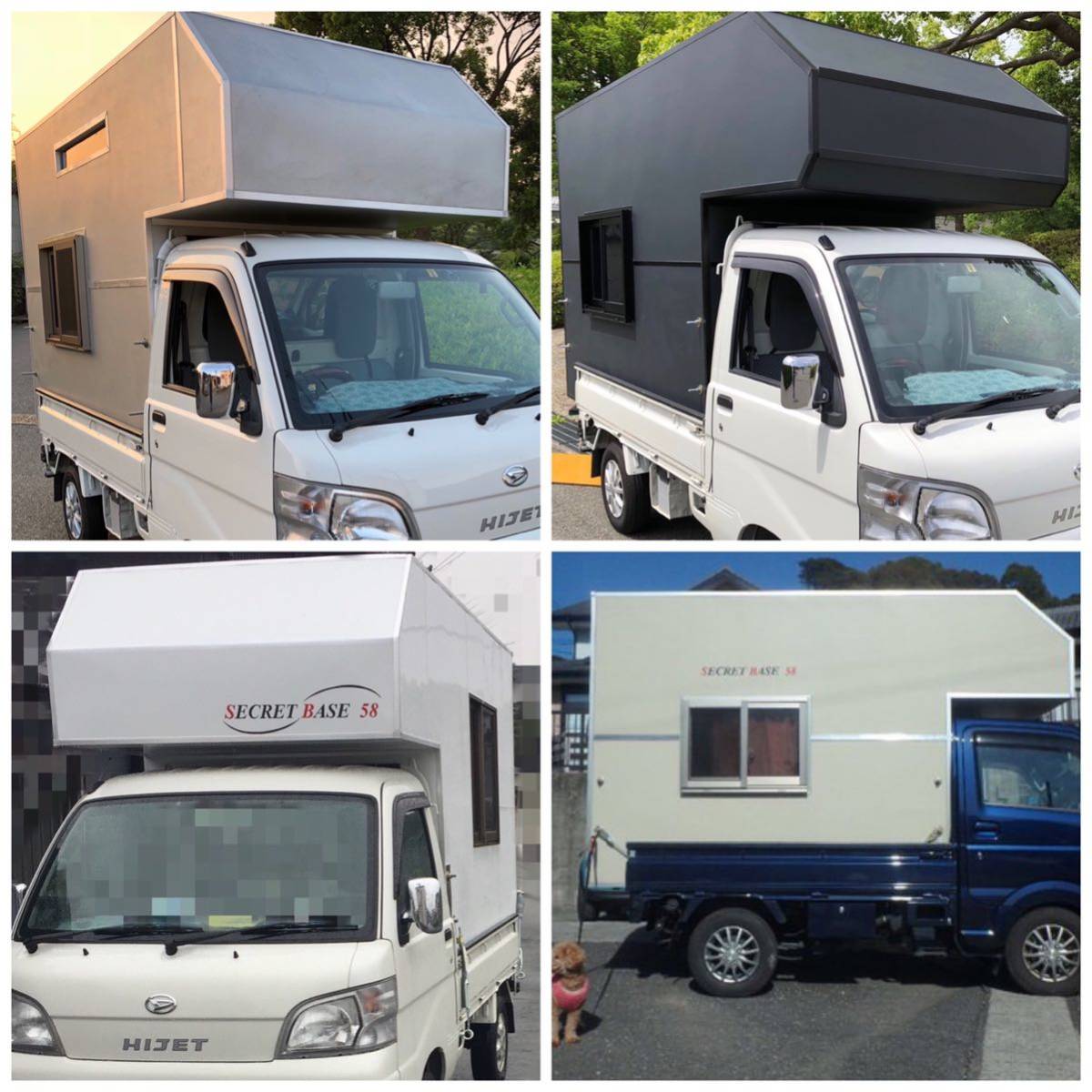  worth seeing! order made { light truck camper } all country from order received. standard type * Hijet jumbo *1t car 2t car etc removal and re-installation possibility!
