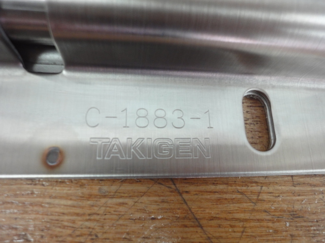 G-105-④　タキゲン　スライドボルト　C-1883-1　ステンレス　丸落し　304ステンレス　250ｍｍ　SUS304　DIY 　リフォーム 修理 修繕 補修_画像3