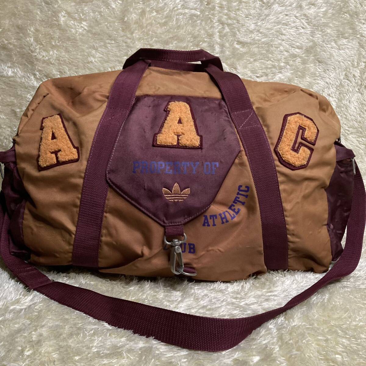 【激レア】Vintage Adidas ボストンバッグ　AAC 2wayボストン_画像1