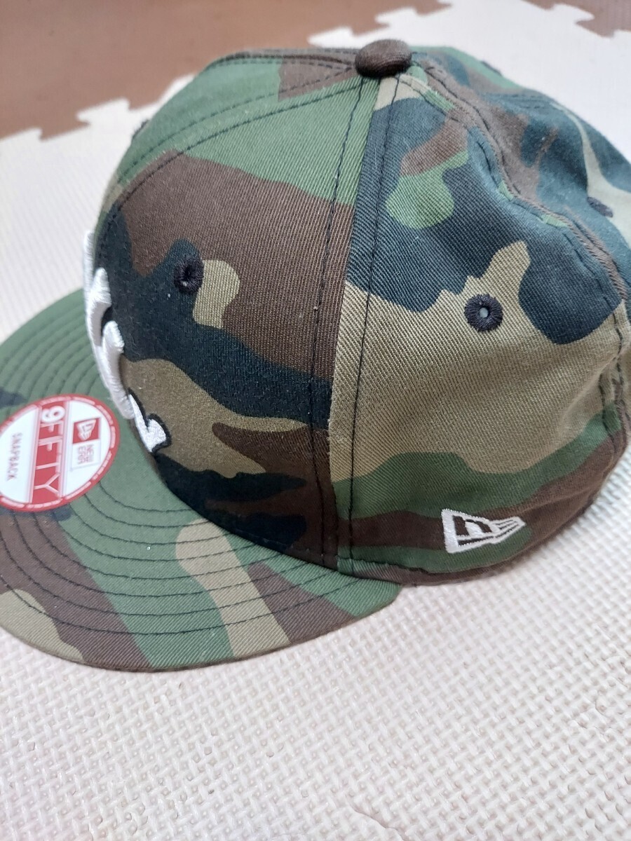 ニューエラ☆ NYヤンキース☆ 9FIFTY カモフラ柄ベースボールキャップ_画像3