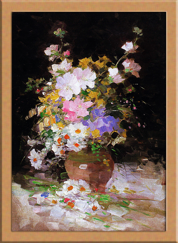 花瓶の花 B4 ルーマニア_画像1