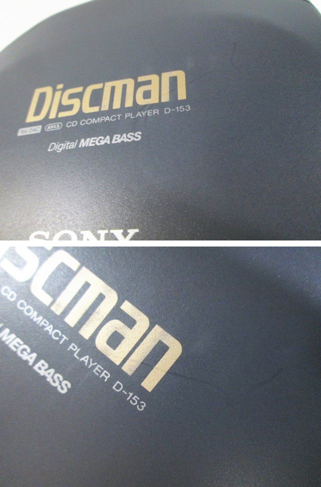動作確認済み【SONY ソニー Discman ディスクマン D-153 箱有り】ポータブルCDプレーヤー/デジタルメガベース機能搭載/重低音の画像4