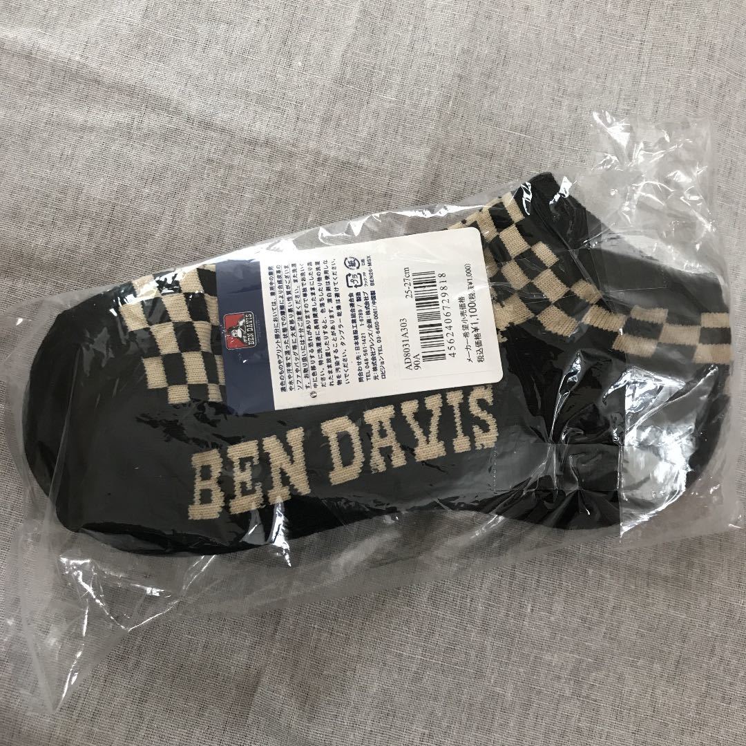 BEN DAVIS スニーカー丈ソックス 3足セット 25-27cm 靴下 ベンデイビス メンズ