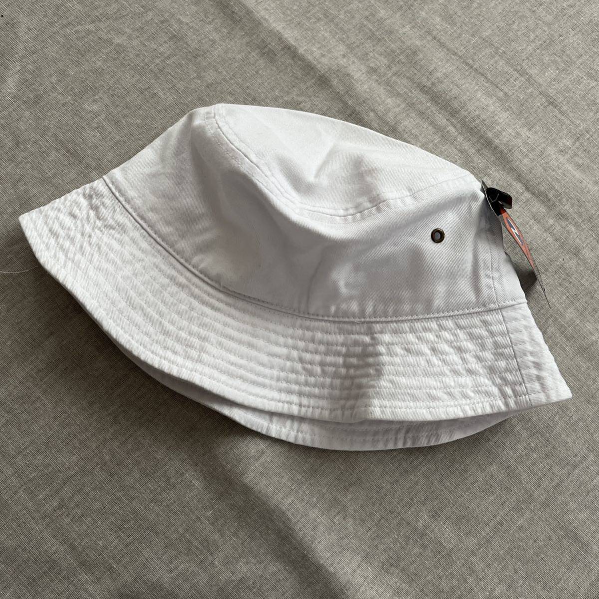 ニューハッタン コットン バケットハット 帽子 S/M ホワイト 白の画像2