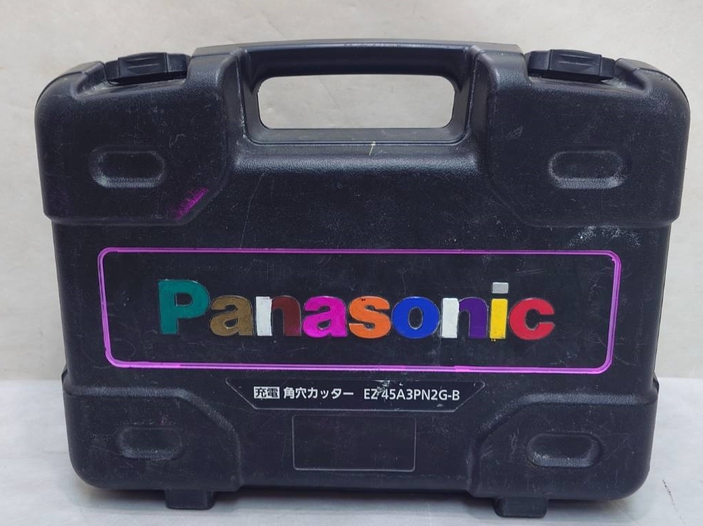 u5 Panasonic パナソニック 充電角穴カッタ EZ45A3 バッテリー2個・予備刃付 電動工具 動作確認済み_画像7