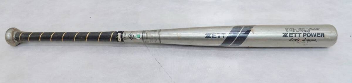 w0-2 未使用・保管品 ZETT BAT-2117 軟式野球用金属バット 81㎝ 740g 軟式少年用 ゴムボール ソフトボールの画像1