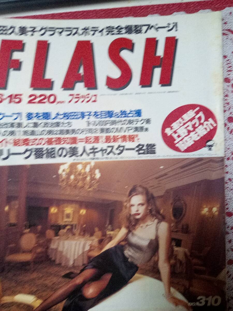 FLASH フラッシュ 1993年6月15日号 NO.310☆武田久美子7p飯島愛/神取忍/藤川なお美/加藤紀子/原田哲也/鈴木杏樹/益子直美/矢沢永吉_画像9