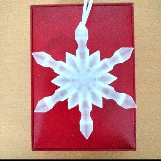 バカラ クリスマスオーナメント 雪の結晶 新品】バカラ クリスマスオーナメント 雪の結晶 スノーフレーク