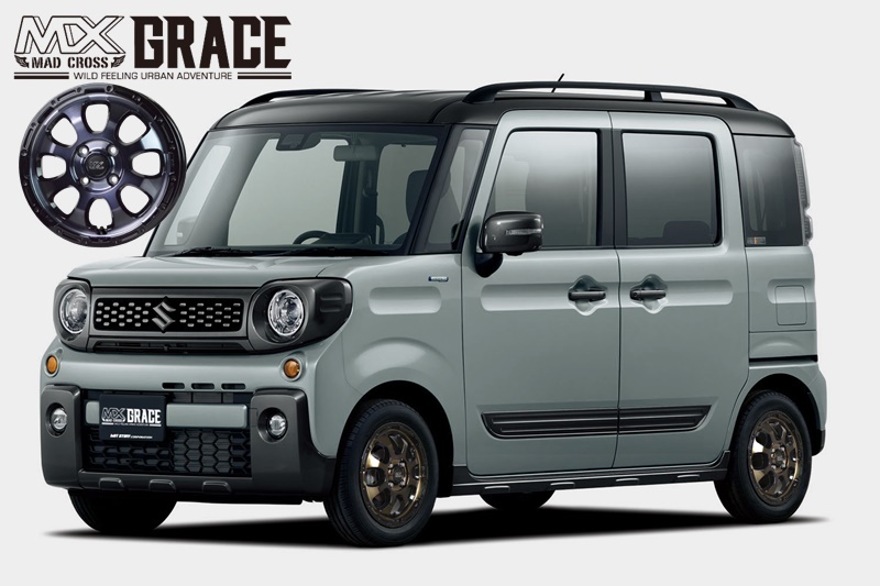 HOT STUFF ホットスタッフ MAD CROSS マッドクロス GRACE グレイス ４本セット 14インチ 4.5J 4/100 +45 BKC/BK 送料無料(一部地域除)_画像2