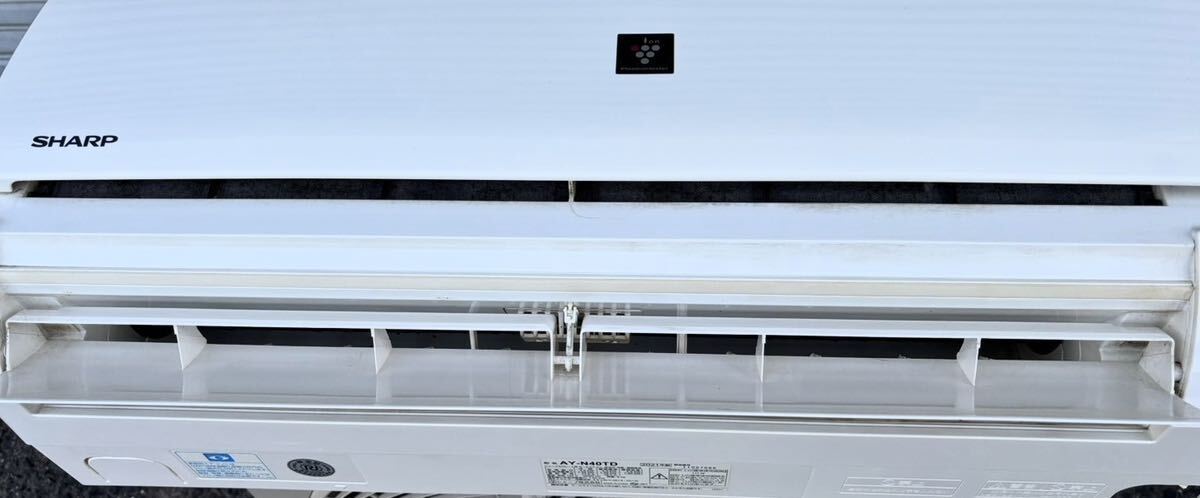 極美品 SHARP シャープ プラズマクラスター ルームエアコン 14畳 冷暖房 2021年製 AY-N40TD リモコン 背板付き 2021年製 ポンプダウン済み の画像3