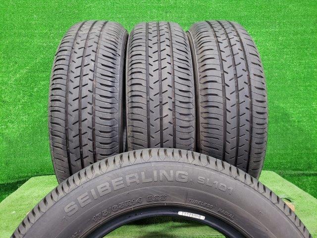 ブリヂストン ブリジストン BS 夏タイヤ 4本セット SEIBERLING SL101 175/65R14 2022年 8分山_画像1