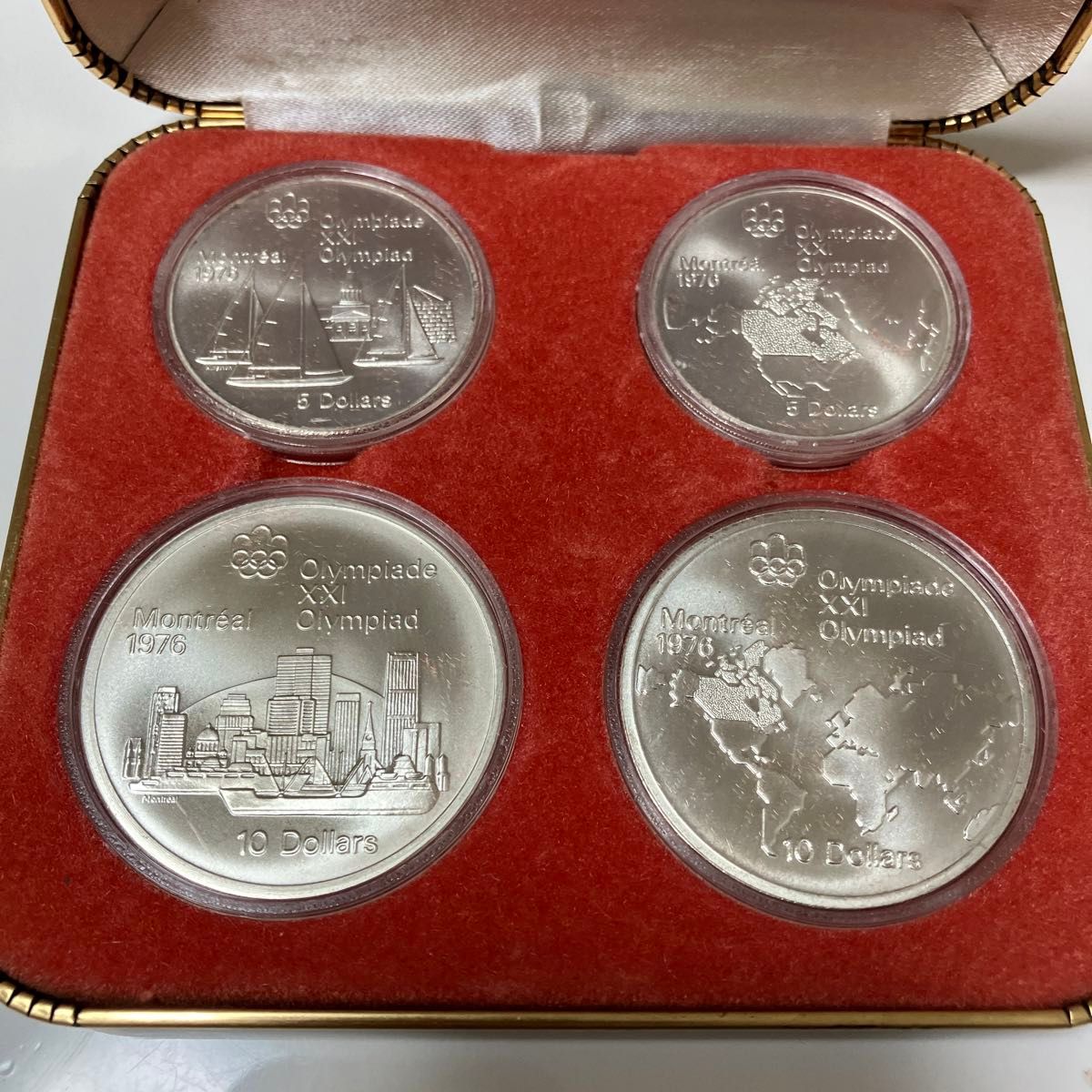 カナダ モントリオール オリンピック 記念銀貨 4枚