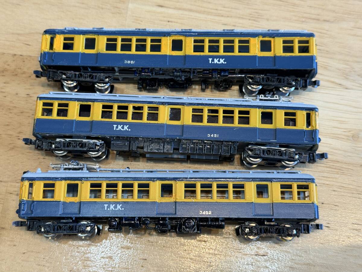 * operation not yet verification * Manufacturers unknown * N gauge T.K.K. 3453 / 3451 / 3861 Tokyu te is old painting *