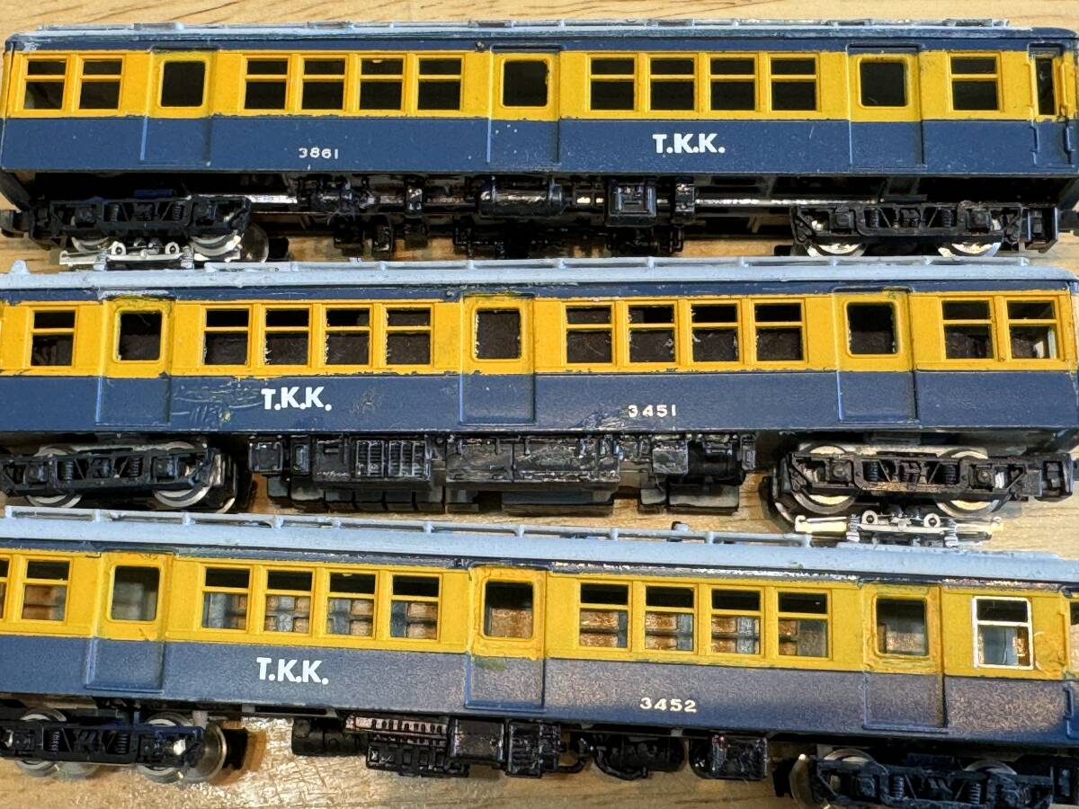 * operation not yet verification * Manufacturers unknown * N gauge T.K.K. 3453 / 3451 / 3861 Tokyu te is old painting *