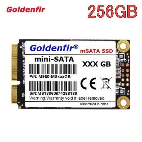 《最安新品！》SSD Goldenfir 256GB mSATA 新品 高速 NAND TLC 内蔵 デスクトップPC ノートパソコン_画像1