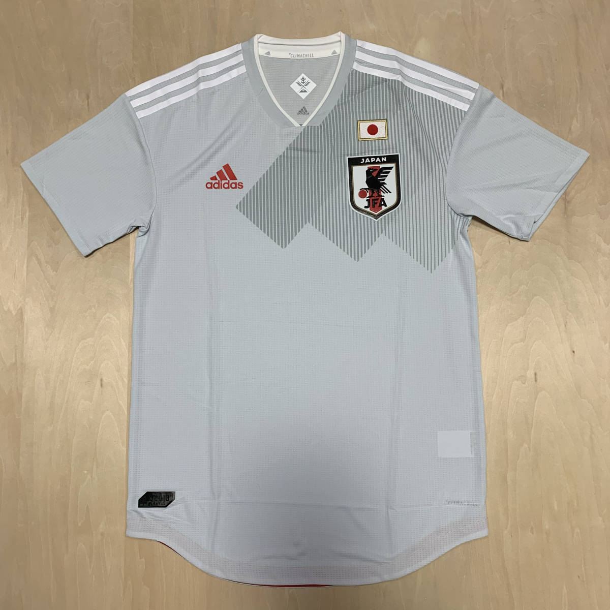 2018 2019 日本代表 選手支給品 ユニフォーム アウェイ ロシア W杯 コパ アディダス 非売品 選手用 本物 久保 三笘 炎 ドーハ Japan 18 19_画像1