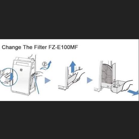 FZ-E100MF 空気清浄機加湿フィルターfz-e100mf 互換品 4枚入り_画像4