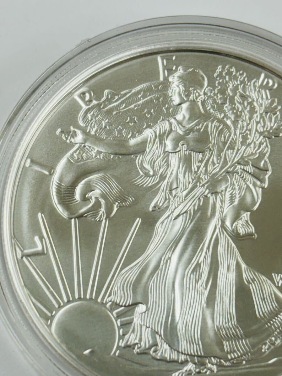 **E-48 2021 year American Eagle silver coin clear case attaching! silver 1 dollar walking Liberty 1 ounce 1oz silver coin **