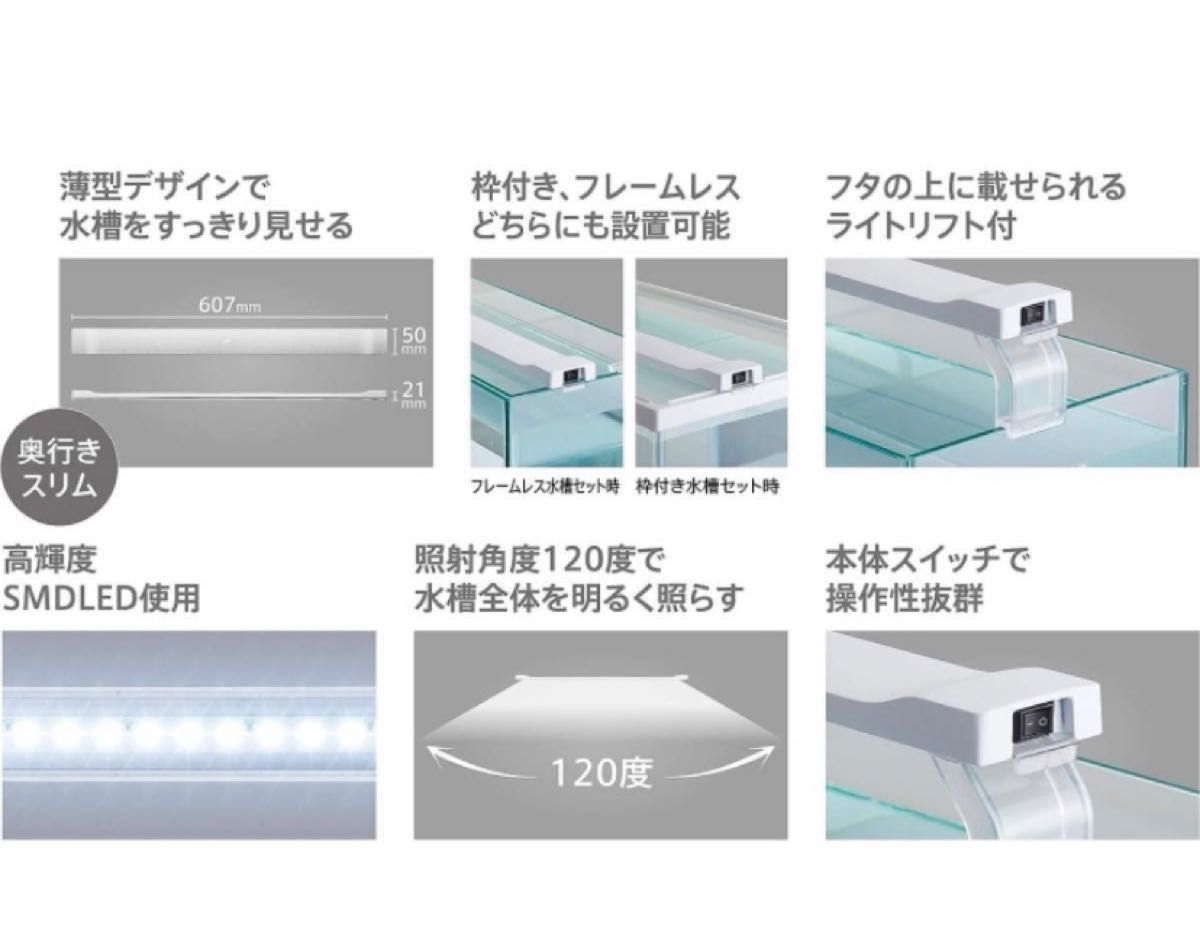 GEX クリアLED POWER SLIM 明るさ750lm色温度11000K