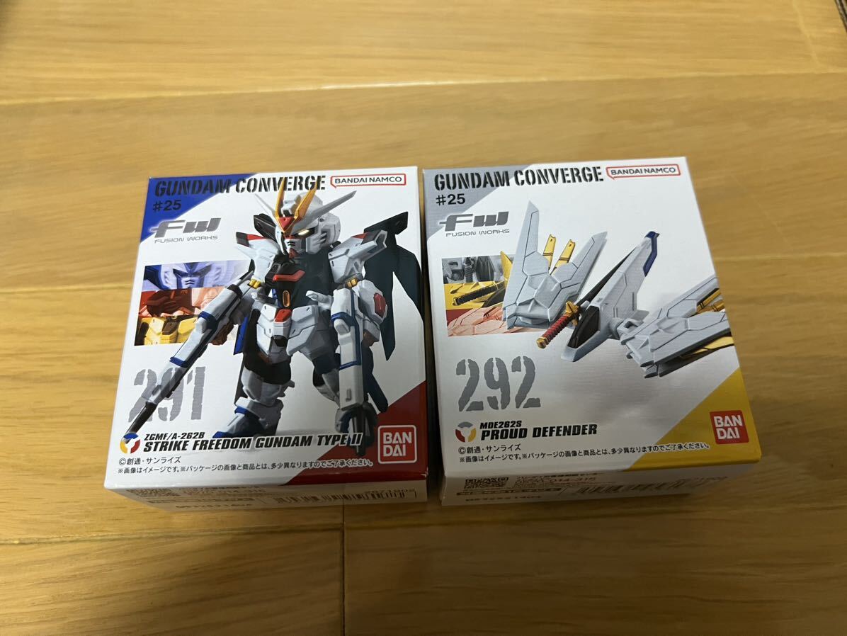 食玩 FW GUNDAM CONVERGE ガンダムコンバージ #25 ストライクフリーダムガンダム弐式+プラウドディフェンダー 【未組立】マイティー_画像1