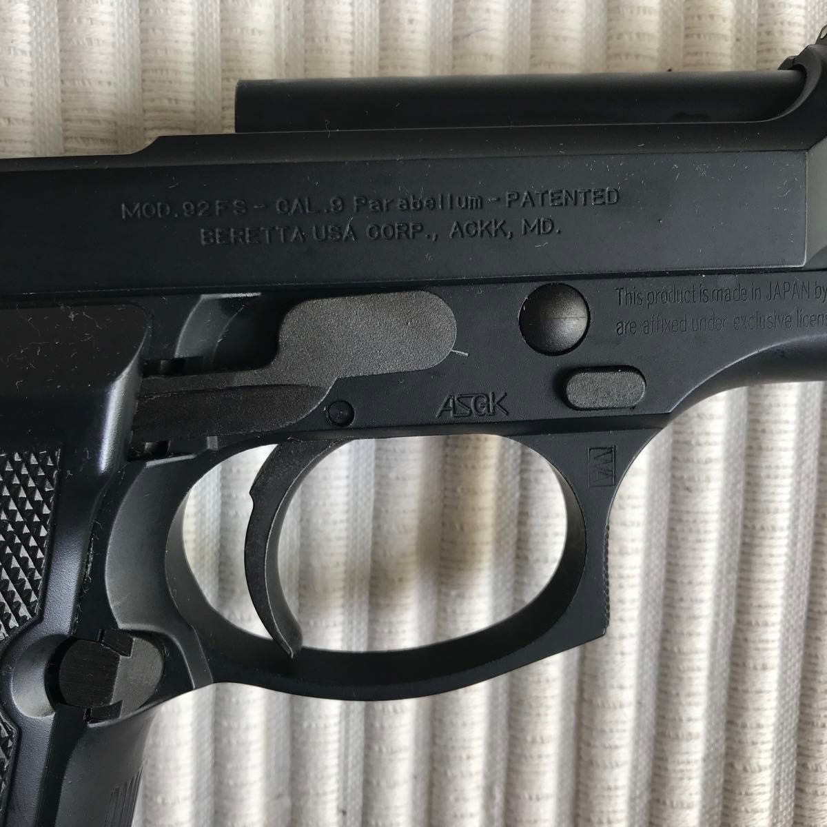 WA製（日本製）ベレッタM92FS（ASGK）ガスブローバック式エアソフトガン