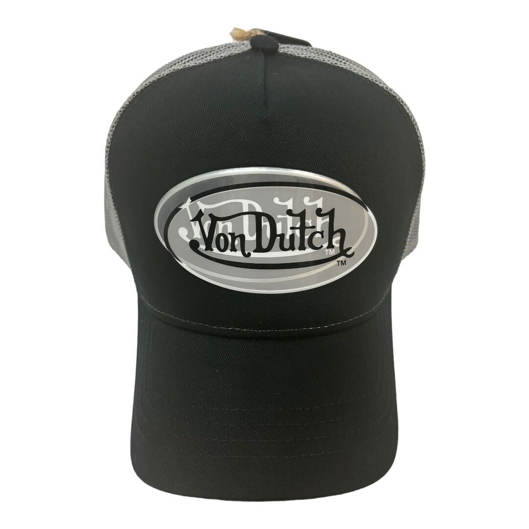 Von Dutch new goods mesh cap black × gray Von Dutch VonDutch Y2K fashion Korea fashion 
