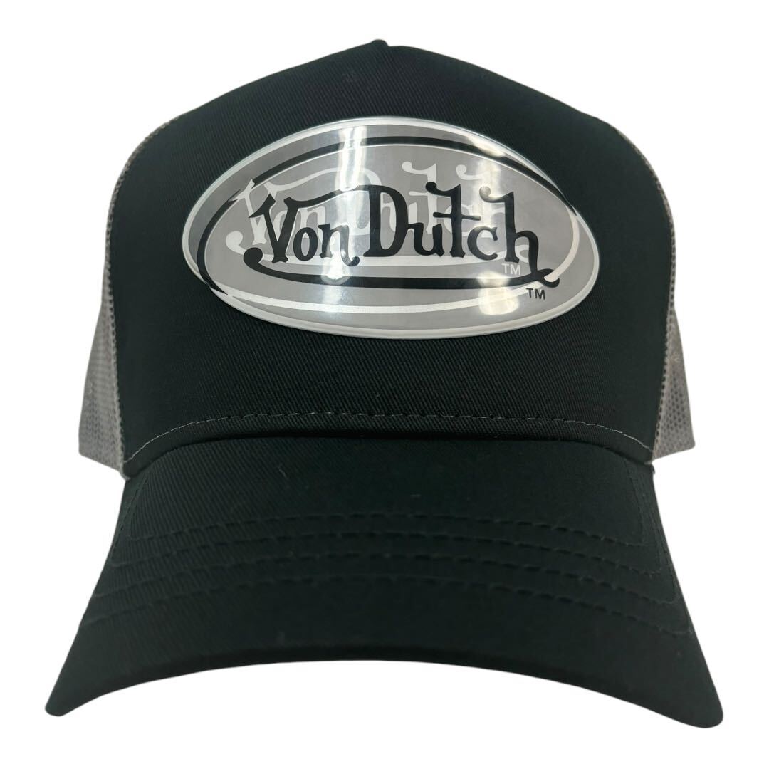 Von Dutch new goods mesh cap black × gray Von Dutch VonDutch Y2K fashion Korea fashion 