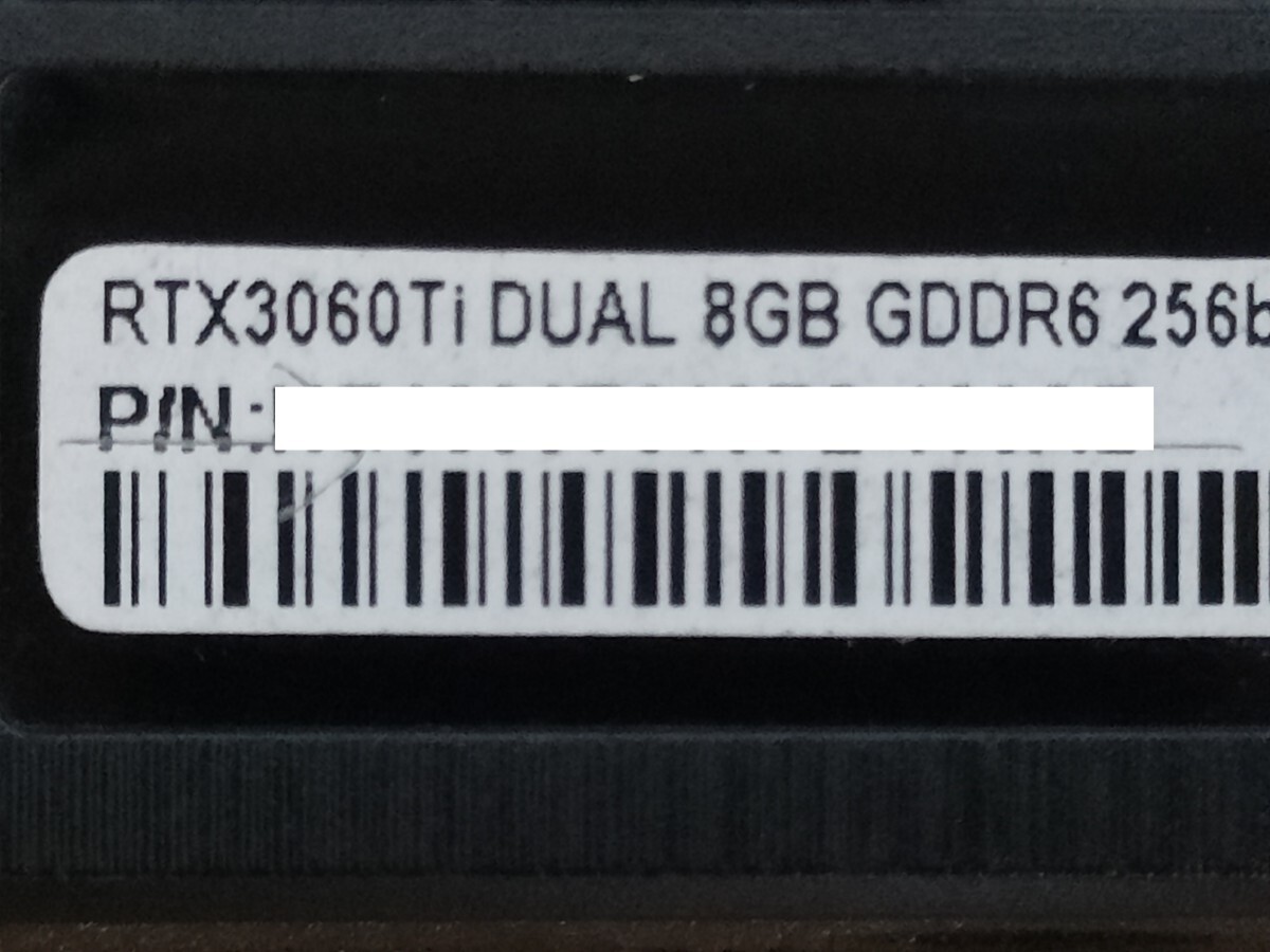 NVIDIA Palit GeForce RTX3060Ti 8GB DUAL 【グラフィックボード】の画像7
