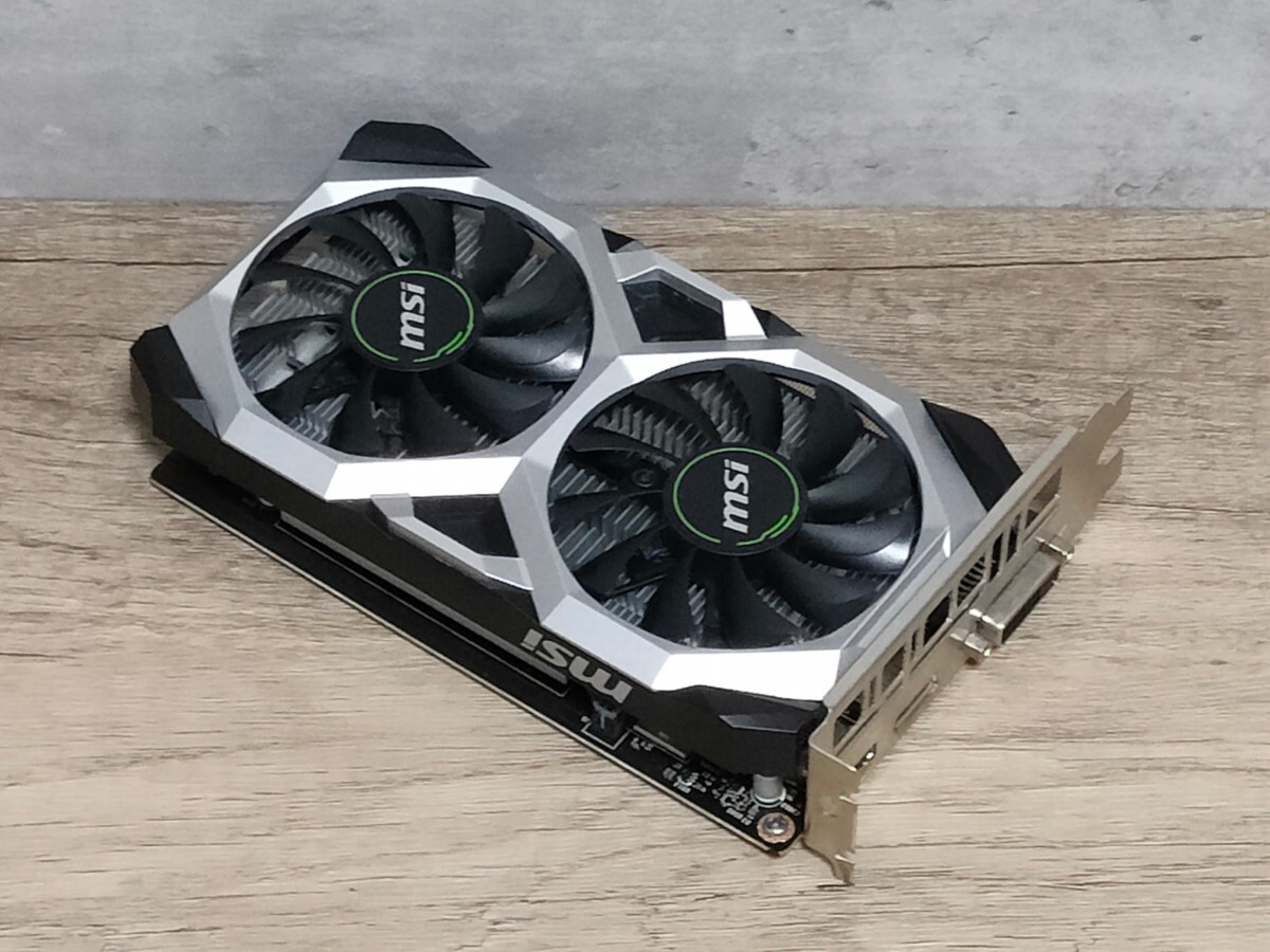 NVIDIA MSI GeForce GTX1650 4GB D6 VENTUS XS OC 【グラフィックボード】_画像1