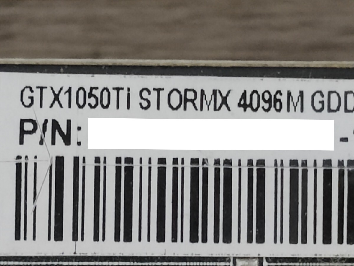 NVIDIA Palit GeForce GTX1050Ti 4GB STORMX 【グラフィックボード】_画像7