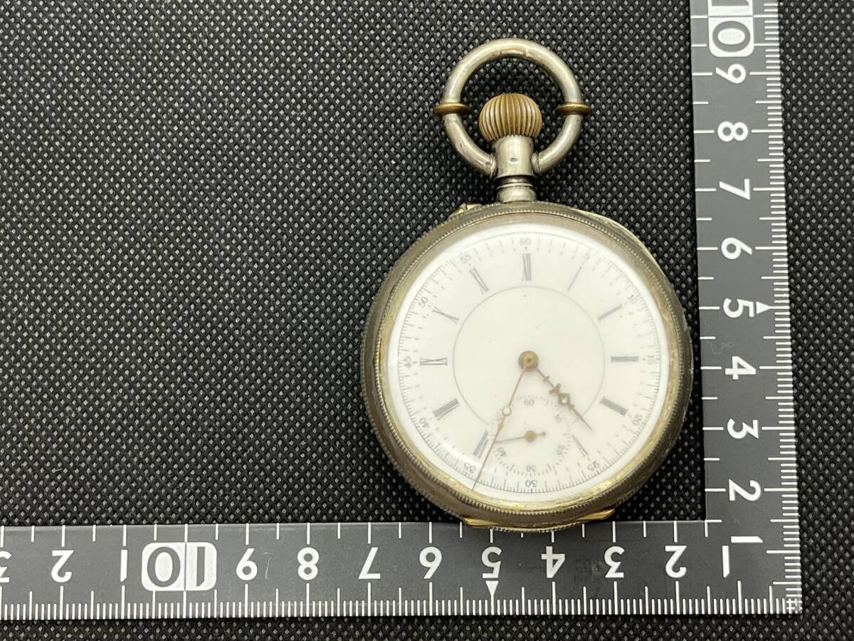 商館時計 侍と軍馬刻印 シュミット 銀ケース 懐中時計　動作品 アンティーク(Antique pocket watch）★同梱可　No.1157_画像10