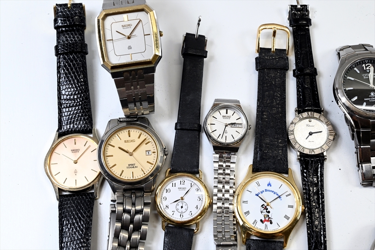 腕時計30本セット CITIZEN/SEIKO/ATESSA/CASIO/EXCEED/SILVER/BURBERRYS/ALBA クオーツ ビンテージ 大量 まとめ 売り ジャンク メンズ 3_画像3