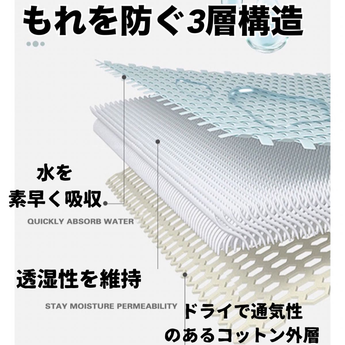 生理用ショーツ ナプキン不要 サニタリーショーツ 吸水ショーツ Mサイズ 2枚セット ショーツ パンツ 黒 下着 ブラック 新品