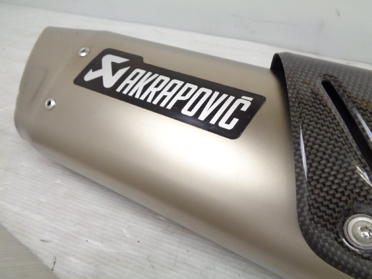 MT10 MT-10SP RN50J 17-21 akrapovic アクラポビッチ チタン レーシング スリップオン サイレンサー マフラー 良品【E469】_画像4