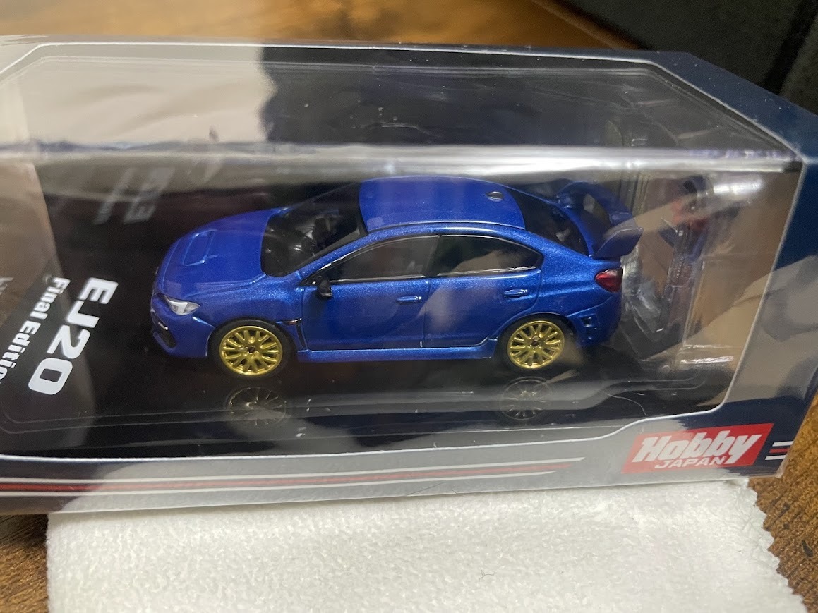 1/64 Hobby JAPAN スバル WRX STI EJ20 FINAL EDITION フルパッケージ / エンジンディスプレイモデル付 WR ブルーパール_画像1