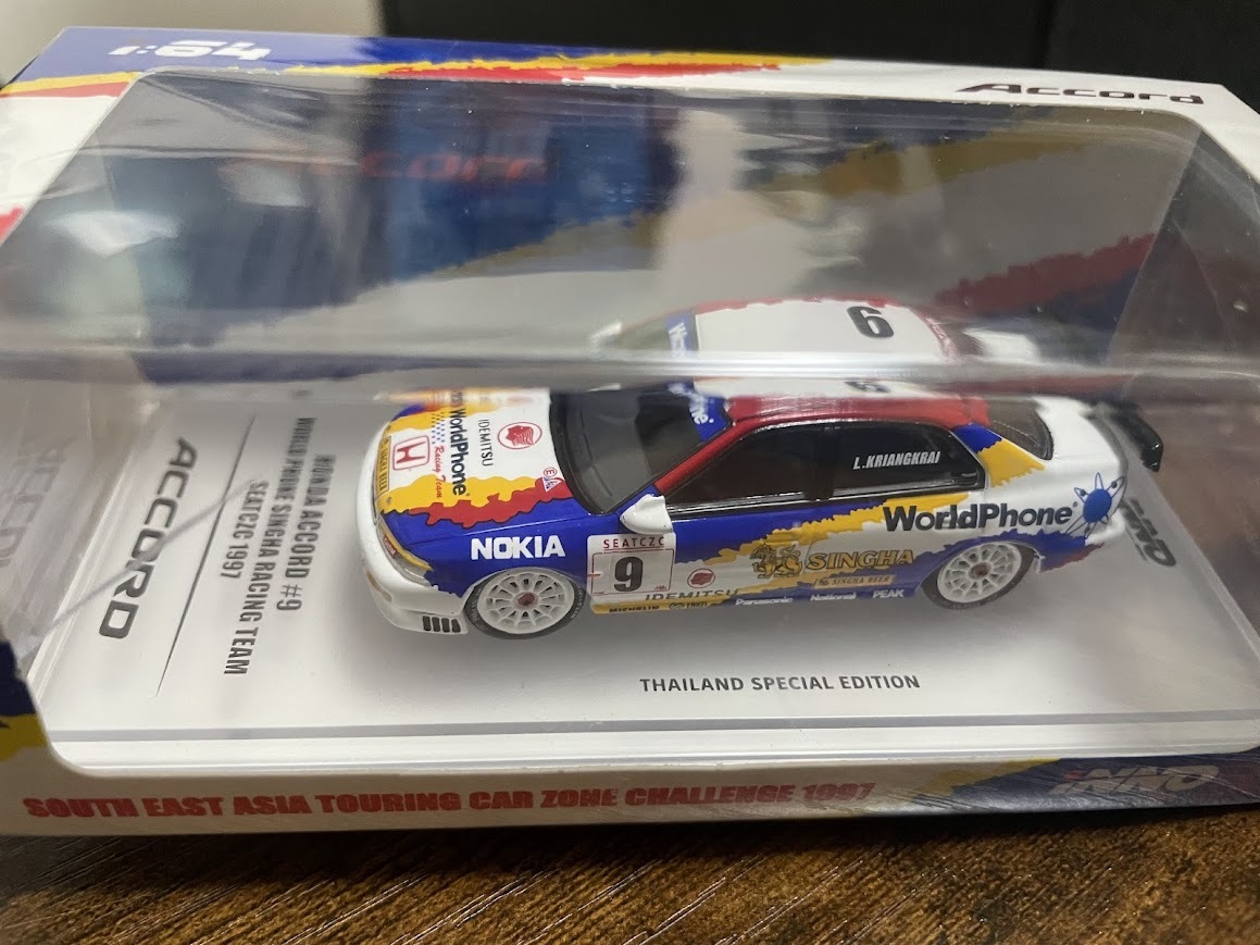 1/64 inno Honda アコード CD6 World Phone Singha Racing Team SEATCZC 1997 #9_画像4