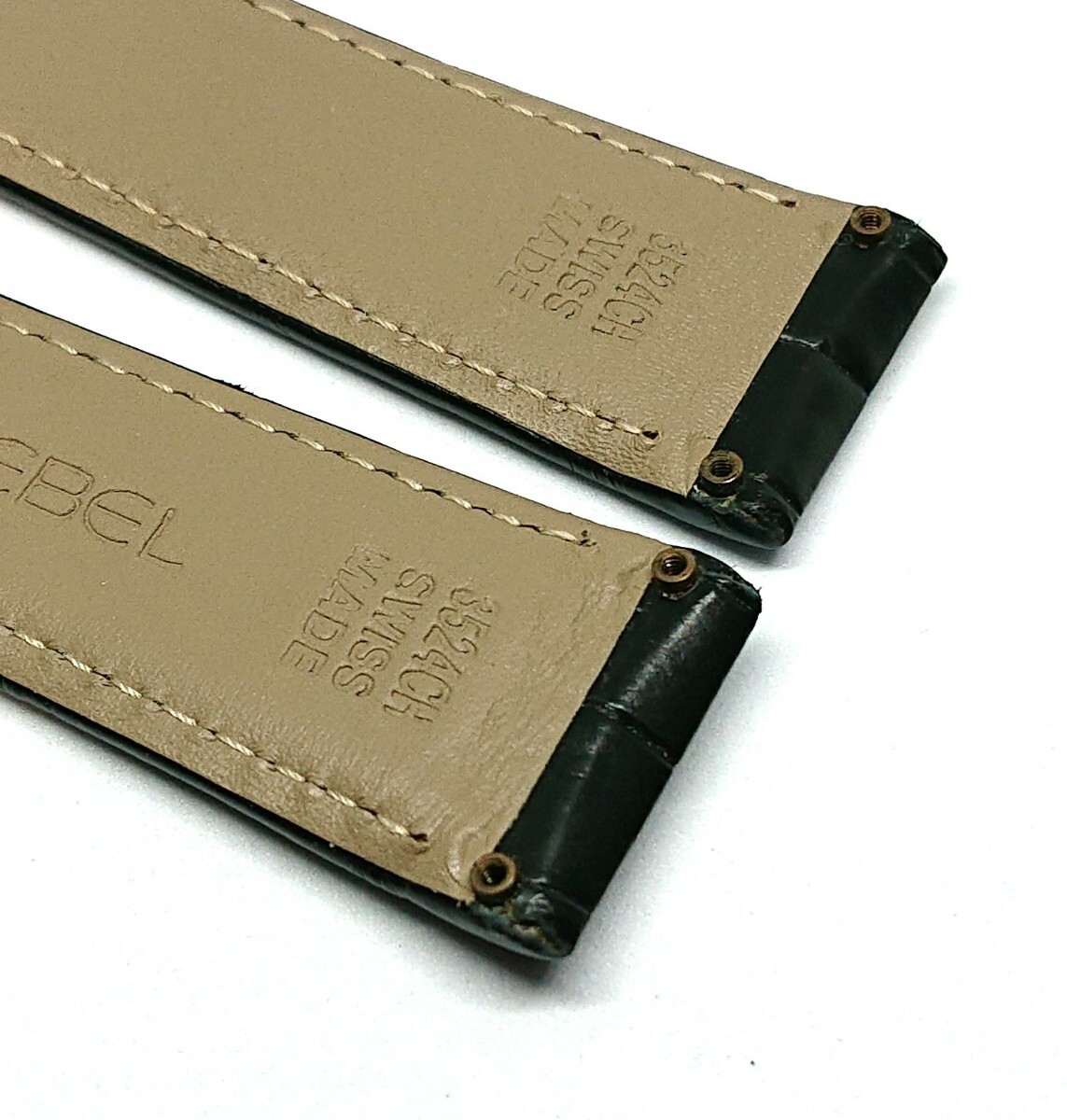 EBEL Ebel original crocodile belt 22mm metal fittings width 19mm black [EBEL2]