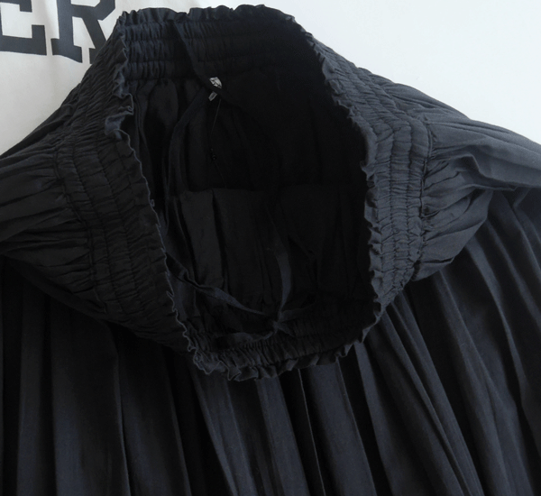 新品COCAコカ■着映え度抜群！インド綿きれい色フレアスカート 黒 ロングの画像4