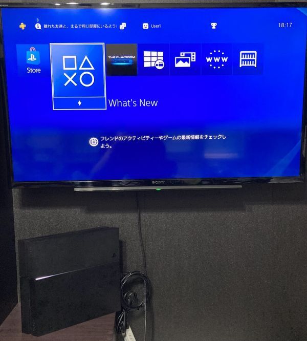 【PS4 動作確認済】PlayStation 4 ジェット・ブラック 500GB(CUH-1200AB01) 【2404-0061】_画像6