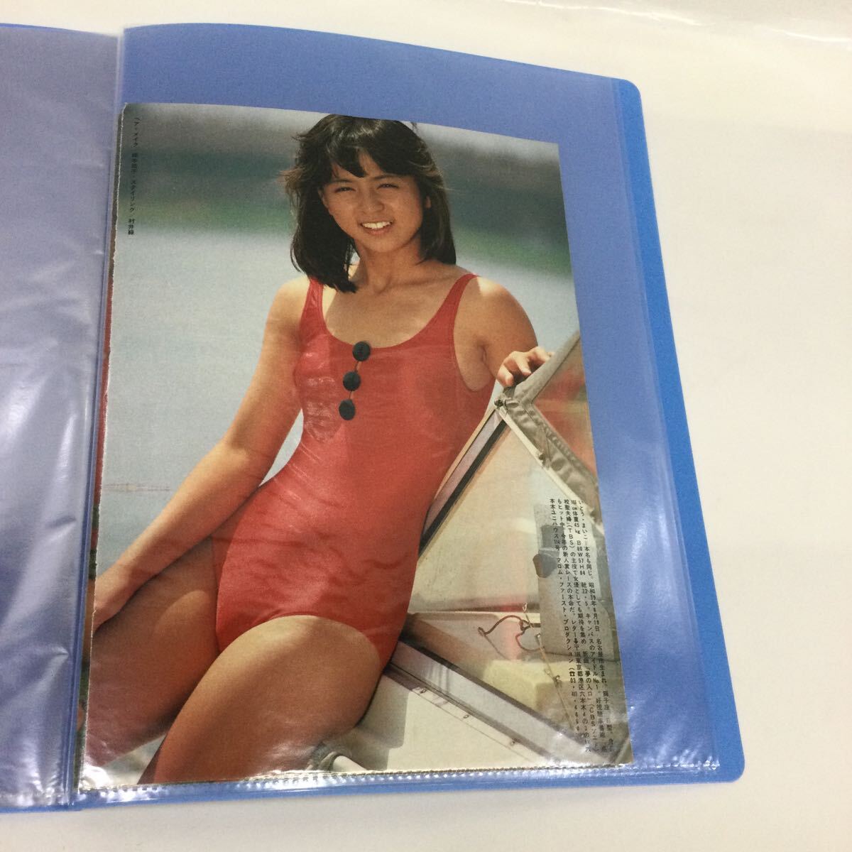 18 *[ включение в покупку возможно ] редкость постер Showa идол журнал дополнение вырезки файл ввод Ito Maiko 