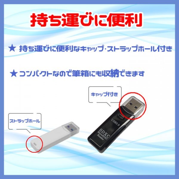 USB3.0カードリーダー 高速データ転送 microSD SDカード 268の画像2
