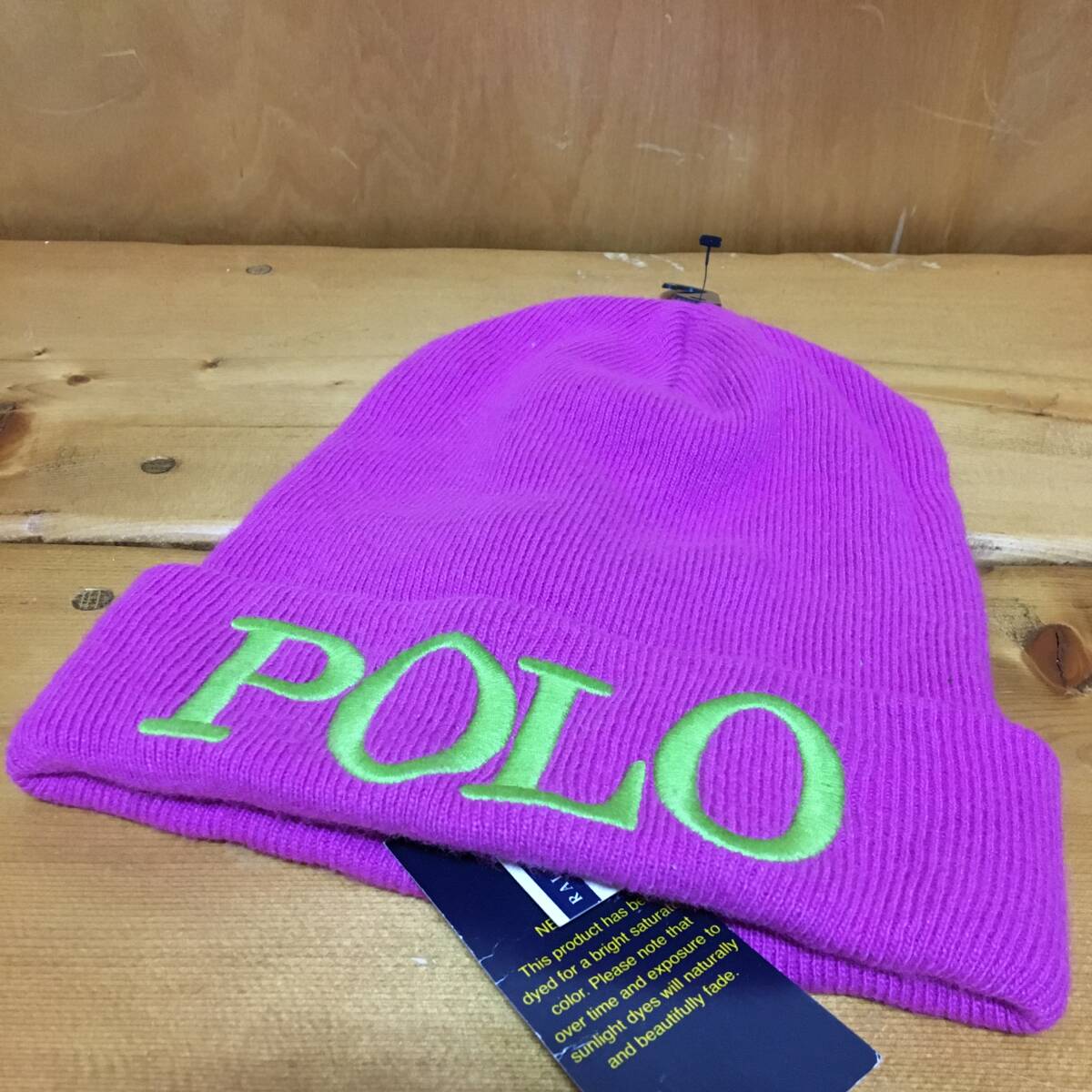 新品 ポロ ラルフローレン POLO RALPH LAUREN LOGO BEANIE ビーニー ロゴ _画像1