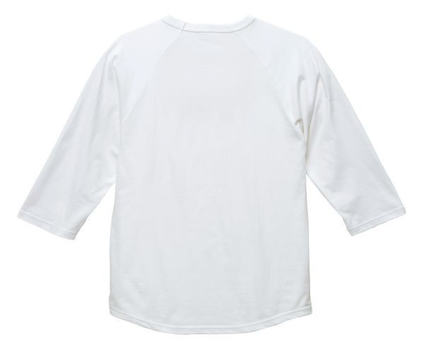 Tシャツ 七分袖 XL ホワイト ラグラン 厚手 5.6オンス 綿 無地T 七分 7分 7分袖 無地 綿100％ コットン A662 LL 2L 白 白色_画像2